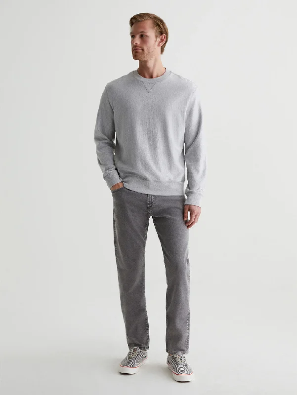 Men's Distressed Jeans with Patches for a Retro and DIY - Inspired AppearanceTellis Modern Slim Jean - Moon Wash Mosaic Grey