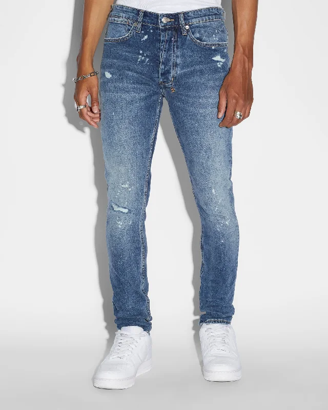 Men's Slim Fit Stretch Jeans in Dark Wash for a Modern and Comfortable LookVAN WINKLE KULTURE TRASHED Men's Slim Fit Stretch Jeans in Dark Wash for a Modern and Comfortable LookVAN WINKLE KULTURE TRASHED