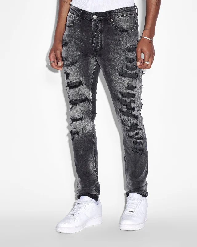 Men's Low - Rise Jeans in a Light Wash for a Casual and Youthful LookVAN WINKLE TEKTONIK BLACK Men's Low - Rise Jeans in a Light Wash for a Casual and Youthful LookVAN WINKLE TEKTONIK BLACK