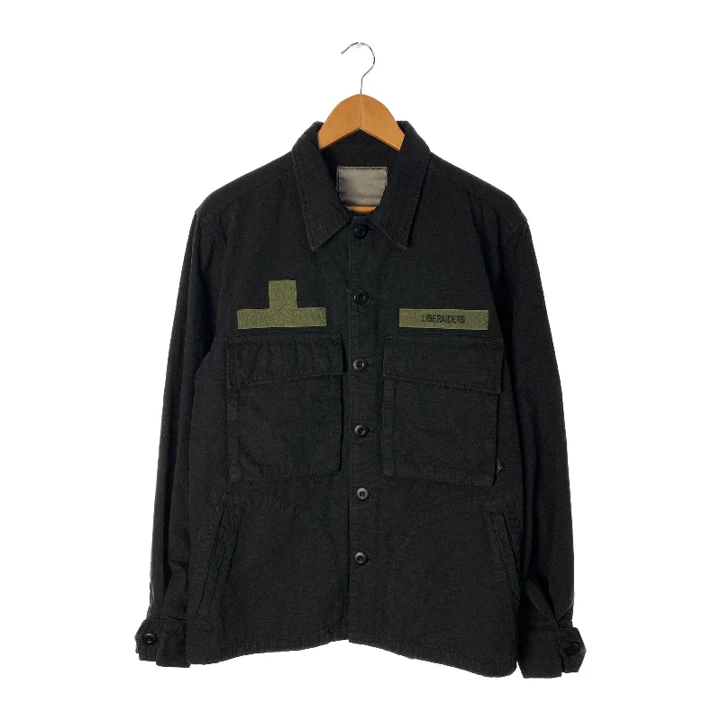 Corduroy men jackets in earthy tones for a rustic charmLiberaiders/Military Jkt/M/Black/Cotton/760111903 Corduroy men jackets in earthy tones for a rustic charmLiberaiders/Military Jkt/M/Black/Cotton/760111903