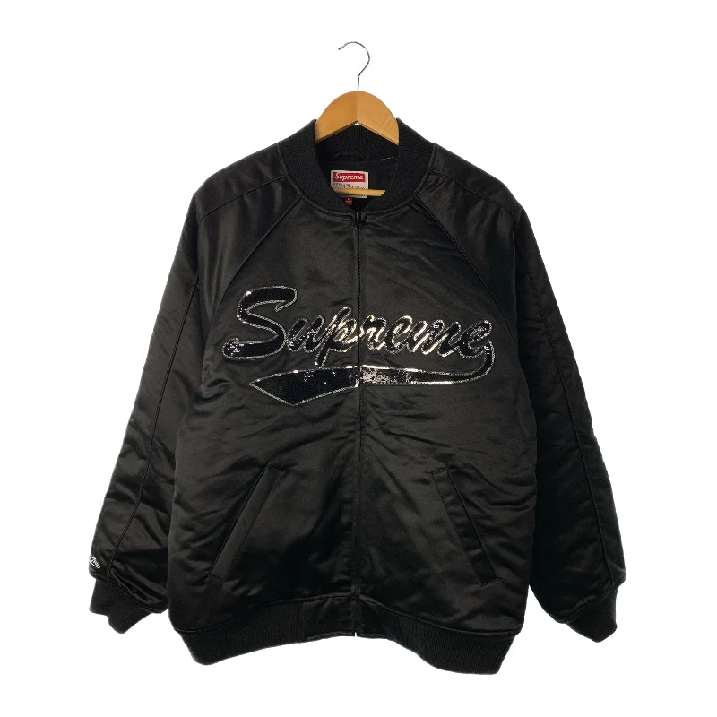 Men jackets with a zip - off sleeves to convert to a vestSupreme/Baseball Jkt/L/Black/ Men jackets with a zip - off sleeves to convert to a vestSupreme/Baseball Jkt/L/Black/