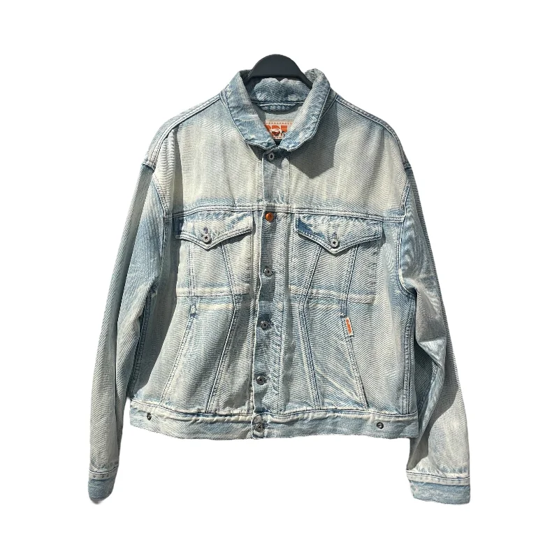 Fleece - lined men jackets for cold - weather commutingPDF CHANEL/Denim Jkt/M/Cotton/BLU/SINCHED Fleece - lined men jackets for cold - weather commutingPDF CHANEL/Denim Jkt/M/Cotton/BLU/SINCHED
