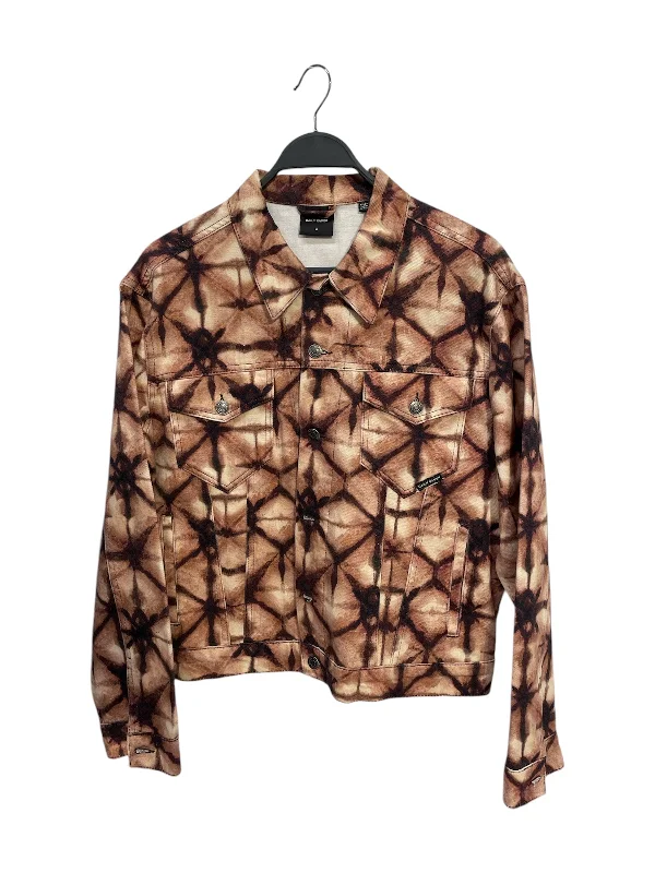 Bomber men jackets with ribbed cuffs for a classic 80s styleDAILY PAPER/Denim Jkt/M/Denim/BRW/All Over Print/tie dye Bomber men jackets with ribbed cuffs for a classic 80s styleDAILY PAPER/Denim Jkt/M/Denim/BRW/All Over Print/tie dye