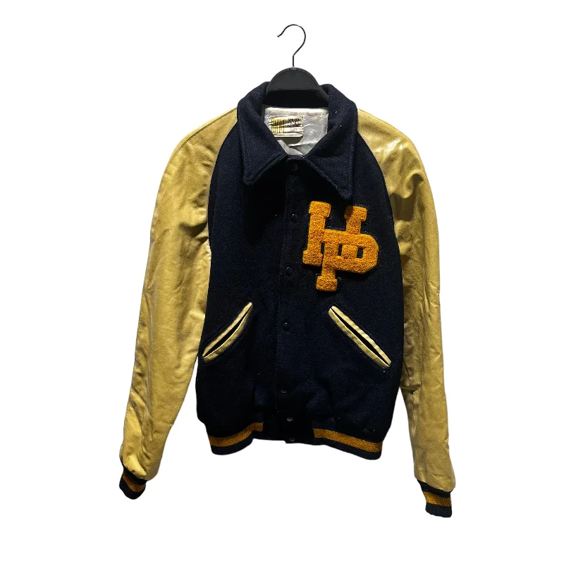 Men jackets with a media - friendly pocket for easy access to gadgetsHOWE/Baseball Jkt/M/Cotton/BLU/ Men jackets with a media - friendly pocket for easy access to gadgetsHOWE/Baseball Jkt/M/Cotton/BLU/