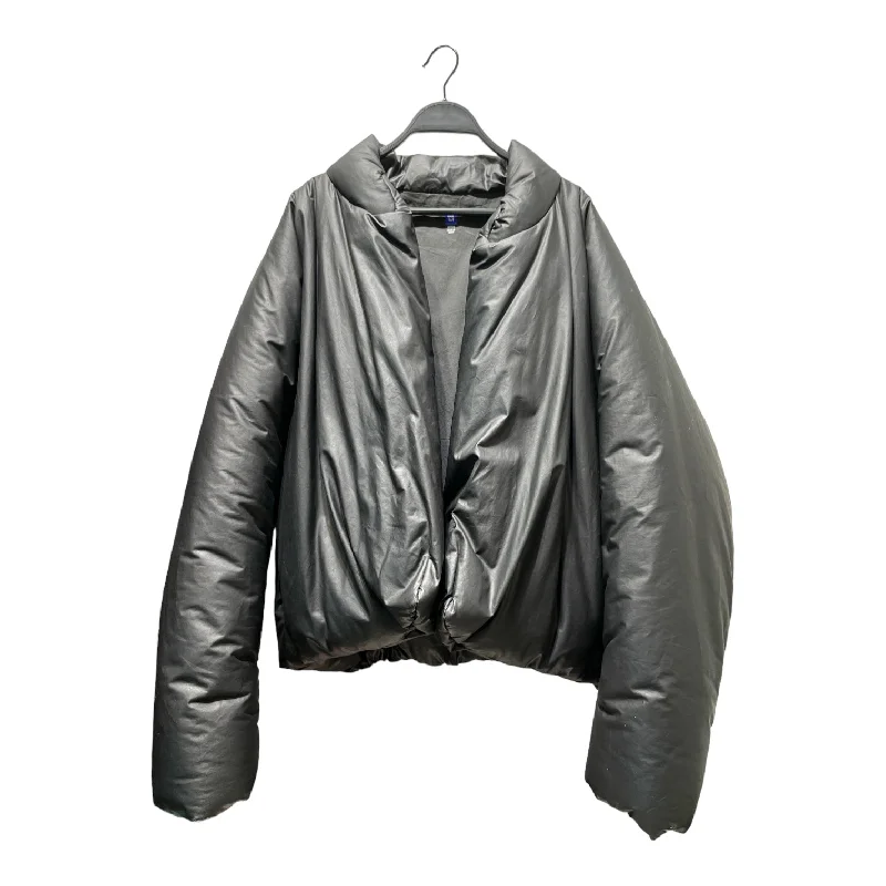 Hooded men jackets with a detachable faux - fur trim for added warmthYEEZY/GAP/Puffer Jkt/M/Polyester/BLK/Yeezy Gap Round Puffer Jacket Hooded men jackets with a detachable faux - fur trim for added warmthYEEZY/GAP/Puffer Jkt/M/Polyester/BLK/Yeezy Gap Round Puffer Jacket