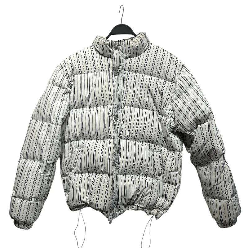 Performance - driven men jackets with breathable fabric for sportsSTUSSY/Puffer Jkt/M/Nylon/WHT/Stripe/ Performance - driven men jackets with breathable fabric for sportsSTUSSY/Puffer Jkt/M/Nylon/WHT/Stripe/