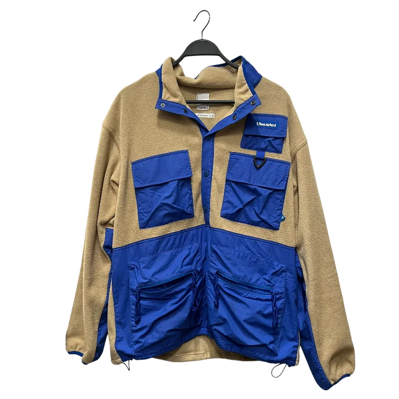 Stretch - fabric men jackets for unrestricted movement during workoutsLiberaiders/Fleece Jkt/L/Cotton/KHK/ Stretch - fabric men jackets for unrestricted movement during workoutsLiberaiders/Fleece Jkt/L/Cotton/KHK/