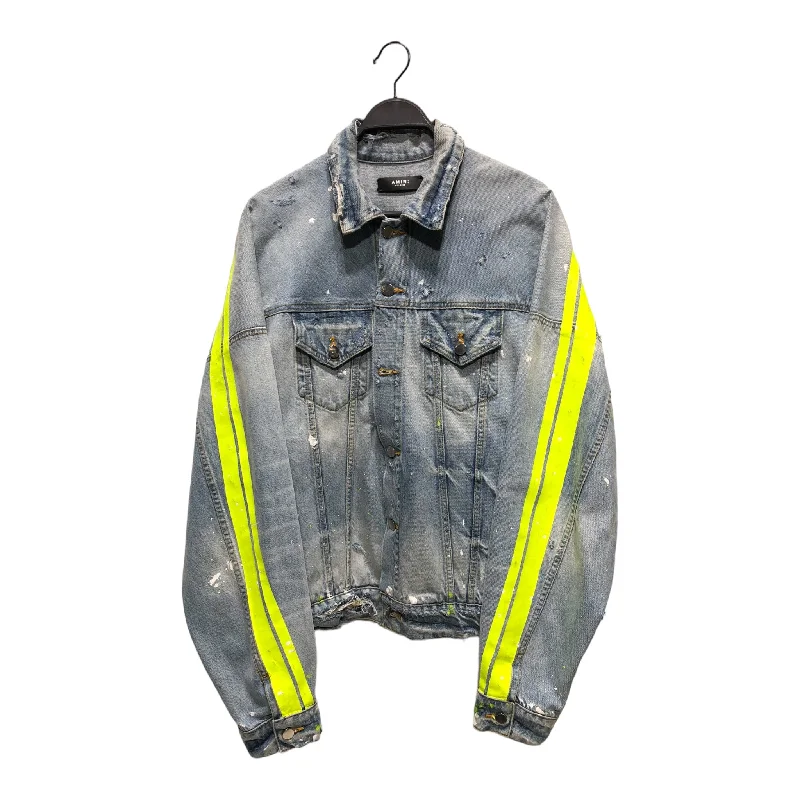 Men jackets with a media - friendly pocket for easy access to gadgetsAMIRI/Denim Jkt/XXL/Denim/BLU/Stripe/ Men jackets with a media - friendly pocket for easy access to gadgetsAMIRI/Denim Jkt/XXL/Denim/BLU/Stripe/