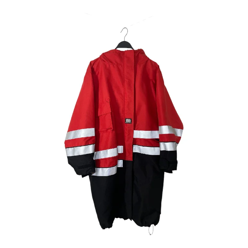 Performance - driven men jackets with breathable fabric for sportsBALENCIAGA/Mod Parka/34/Nylon/RED/BALENCIAGA 'WORKER RED COAT' Performance - driven men jackets with breathable fabric for sportsBALENCIAGA/Mod Parka/34/Nylon/RED/BALENCIAGA 'WORKER RED COAT'