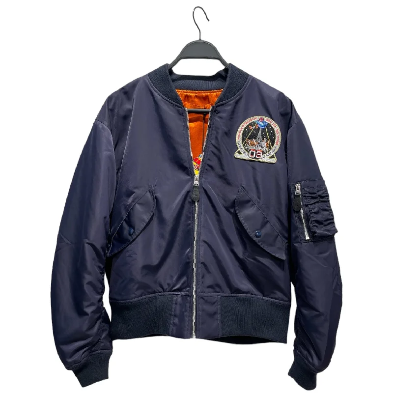 Men jackets with a hidden interior pocket for secure storageBILLIONAIRE BOYS CLUB/Souvenir Jkt/M/Polyester/NVY/FLIGHT PATCHES Men jackets with a hidden interior pocket for secure storageBILLIONAIRE BOYS CLUB/Souvenir Jkt/M/Polyester/NVY/FLIGHT PATCHES