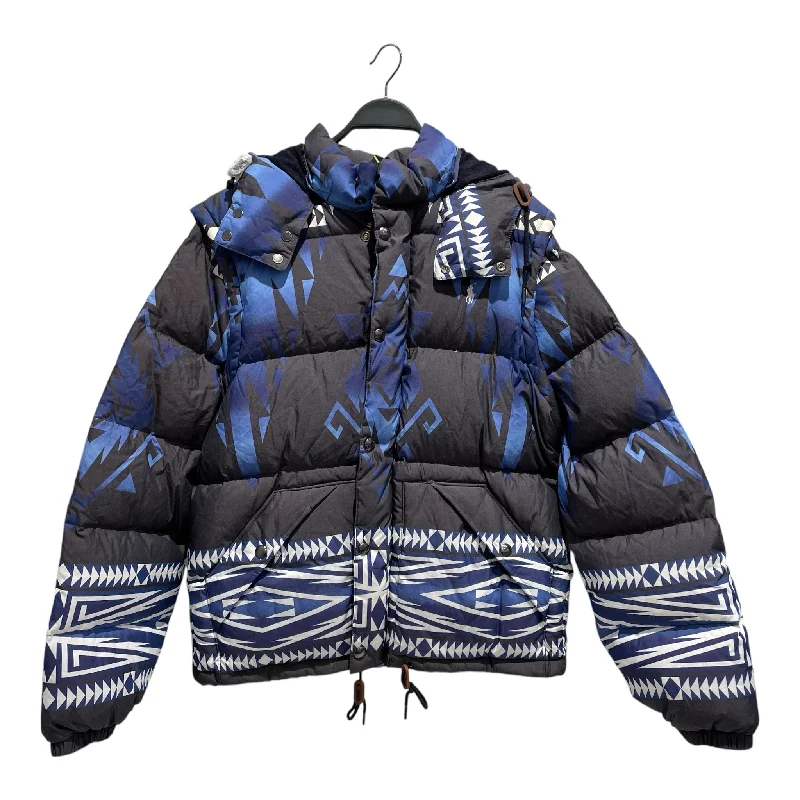 Performance - driven men jackets with breathable fabric for sportsPOLO RALPH LAUREN/Puffer Jkt/L/Nylon/BLU/All Over Print/Aztec Desgin Performance - driven men jackets with breathable fabric for sportsPOLO RALPH LAUREN/Puffer Jkt/L/Nylon/BLU/All Over Print/Aztec Desgin