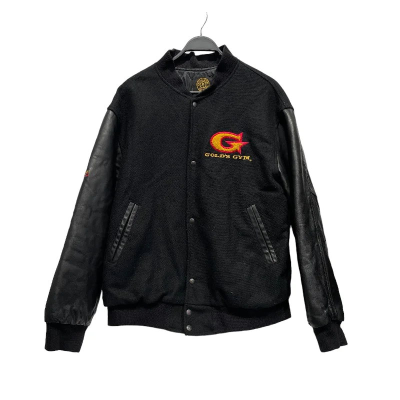 Men jackets with a zip - off sleeves to convert to a vestVintage/Baseball Jkt/L/Wool/BLK/SERIOUS FITNESS GOLDS GYM Men jackets with a zip - off sleeves to convert to a vestVintage/Baseball Jkt/L/Wool/BLK/SERIOUS FITNESS GOLDS GYM