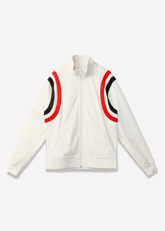 Men jackets with a media - friendly pocket for easy access to gadgetsBlank State Men's Track Jacket in White Men jackets with a media - friendly pocket for easy access to gadgetsBlank State Men's Track Jacket in White