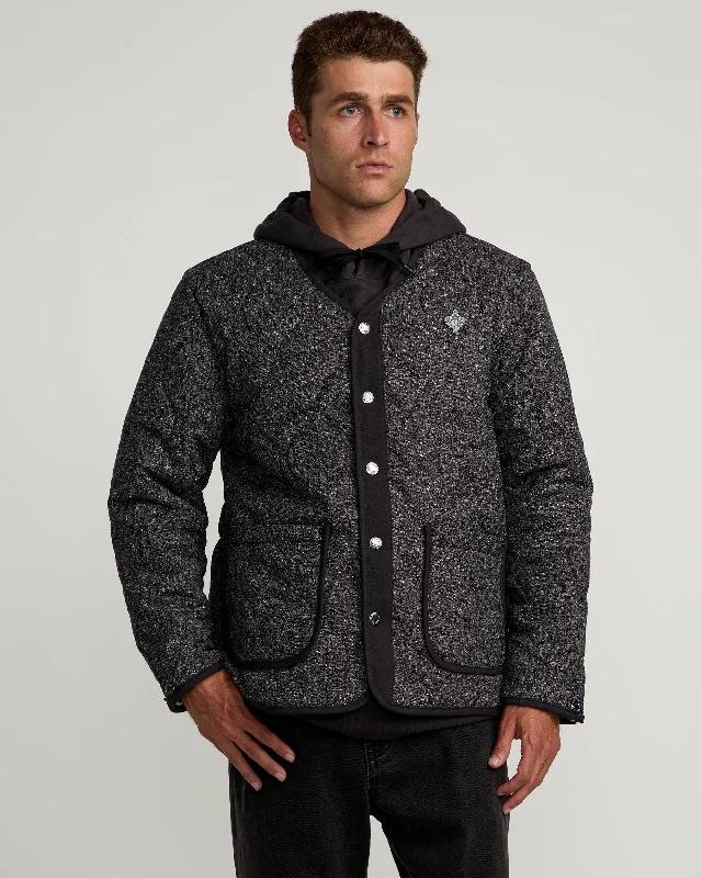 Tailored men jackets to pair with formal trousers for business meetingsChefs Kiss Quilted Jacket - Charcoal Heather Tailored men jackets to pair with formal trousers for business meetingsChefs Kiss Quilted Jacket - Charcoal Heather