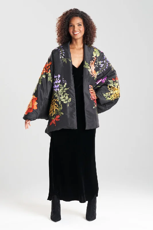Lightweight men jackets made from recycled nylon for eco - friendly travelCouture Silk Taffeta Applique Topper Lightweight men jackets made from recycled nylon for eco - friendly travelCouture Silk Taffeta Applique Topper