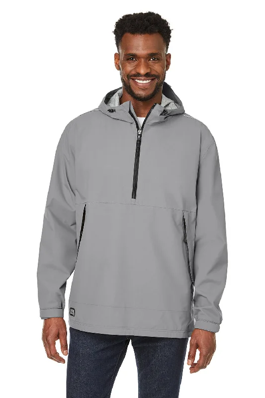 Waterproof men jackets with taped seams for heavy rain protectionDri Duck Mens Challenger Stain Resistant 1/4 Zip Hooded Anorak Jacket - Grey Waterproof men jackets with taped seams for heavy rain protectionDri Duck Mens Challenger Stain Resistant 1/4 Zip Hooded Anorak Jacket - Grey