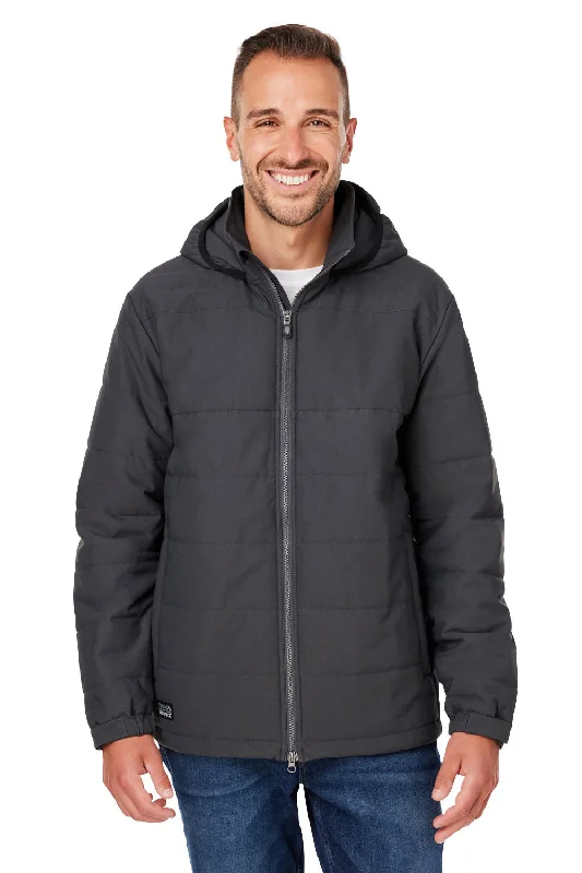 Plus - size men jackets with adjustable drawstrings for a comfortable fitDri Duck Mens Quantum Water Resistant Puffer Full Zip Hooded Jacket - Graphite Grey Plus - size men jackets with adjustable drawstrings for a comfortable fitDri Duck Mens Quantum Water Resistant Puffer Full Zip Hooded Jacket - Graphite Grey