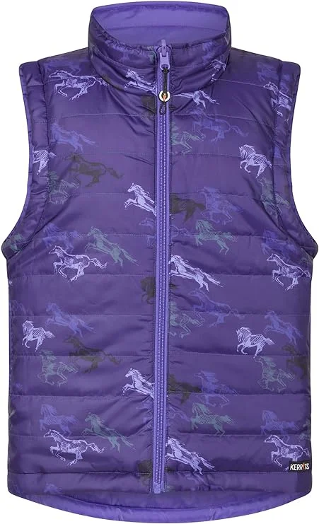 Men jackets with a media - friendly pocket for easy access to gadgetsKids Pony Tracks Reversible Quilted Vest - Huckleberry Men jackets with a media - friendly pocket for easy access to gadgetsKids Pony Tracks Reversible Quilted Vest - Huckleberry