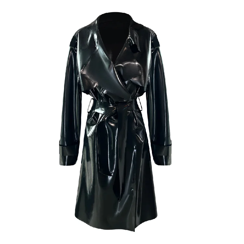 Men jackets with a hidden interior pocket for secure storageFlasher Trench Coat