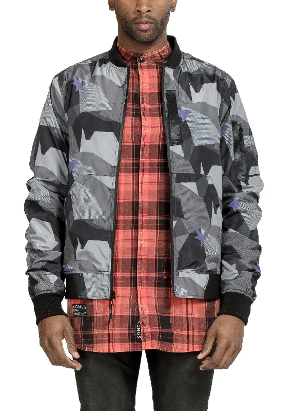 Corduroy men jackets in earthy tones for a rustic charmKonus Men's Ma-1 Camo Bomber Jacket in Black Corduroy men jackets in earthy tones for a rustic charmKonus Men's Ma-1 Camo Bomber Jacket in Black
