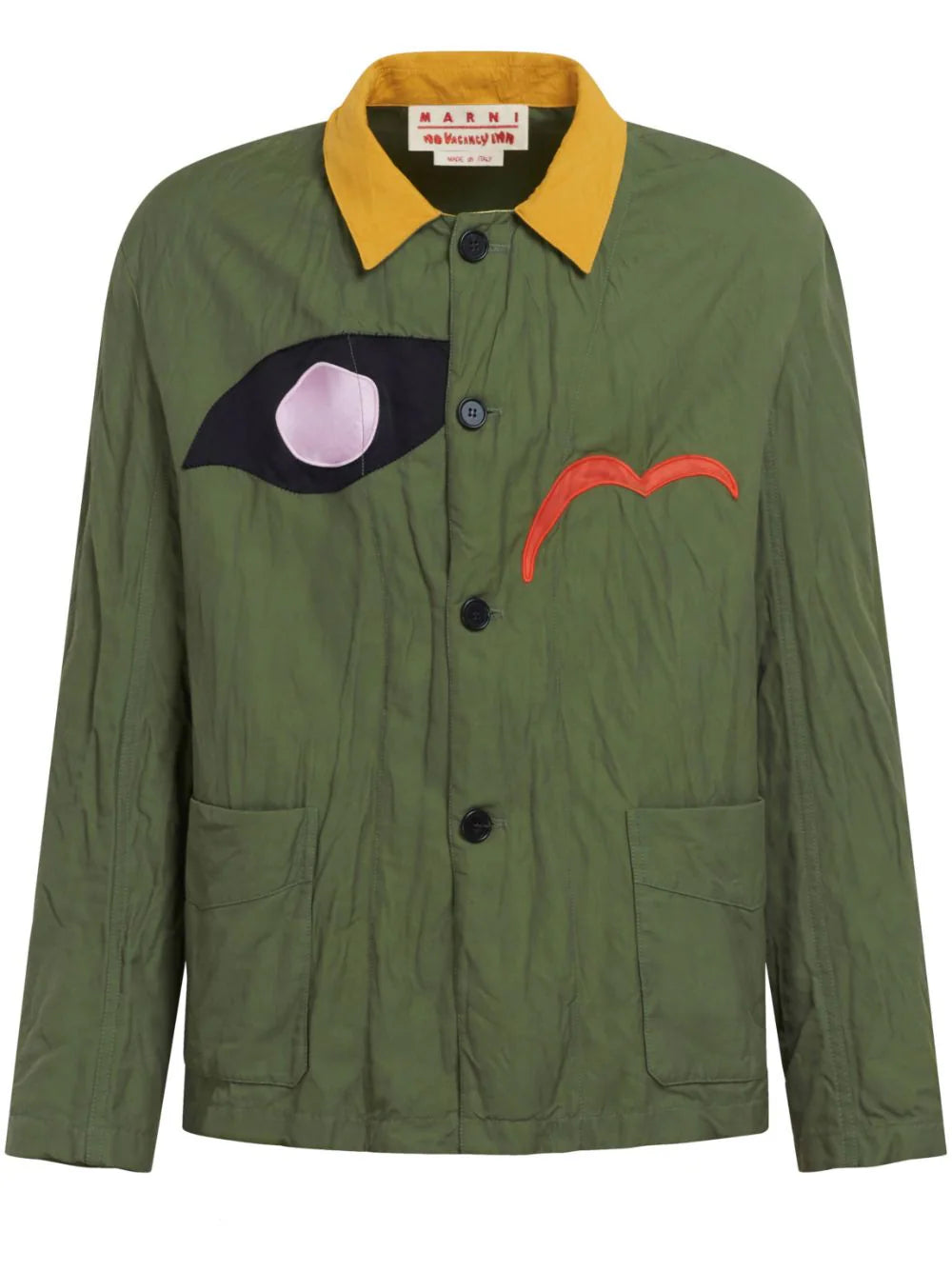 Lightweight men jackets made from recycled nylon for eco - friendly travelLogo-Patch Shirt Jacket Lightweight men jackets made from recycled nylon for eco - friendly travelLogo-Patch Shirt Jacket