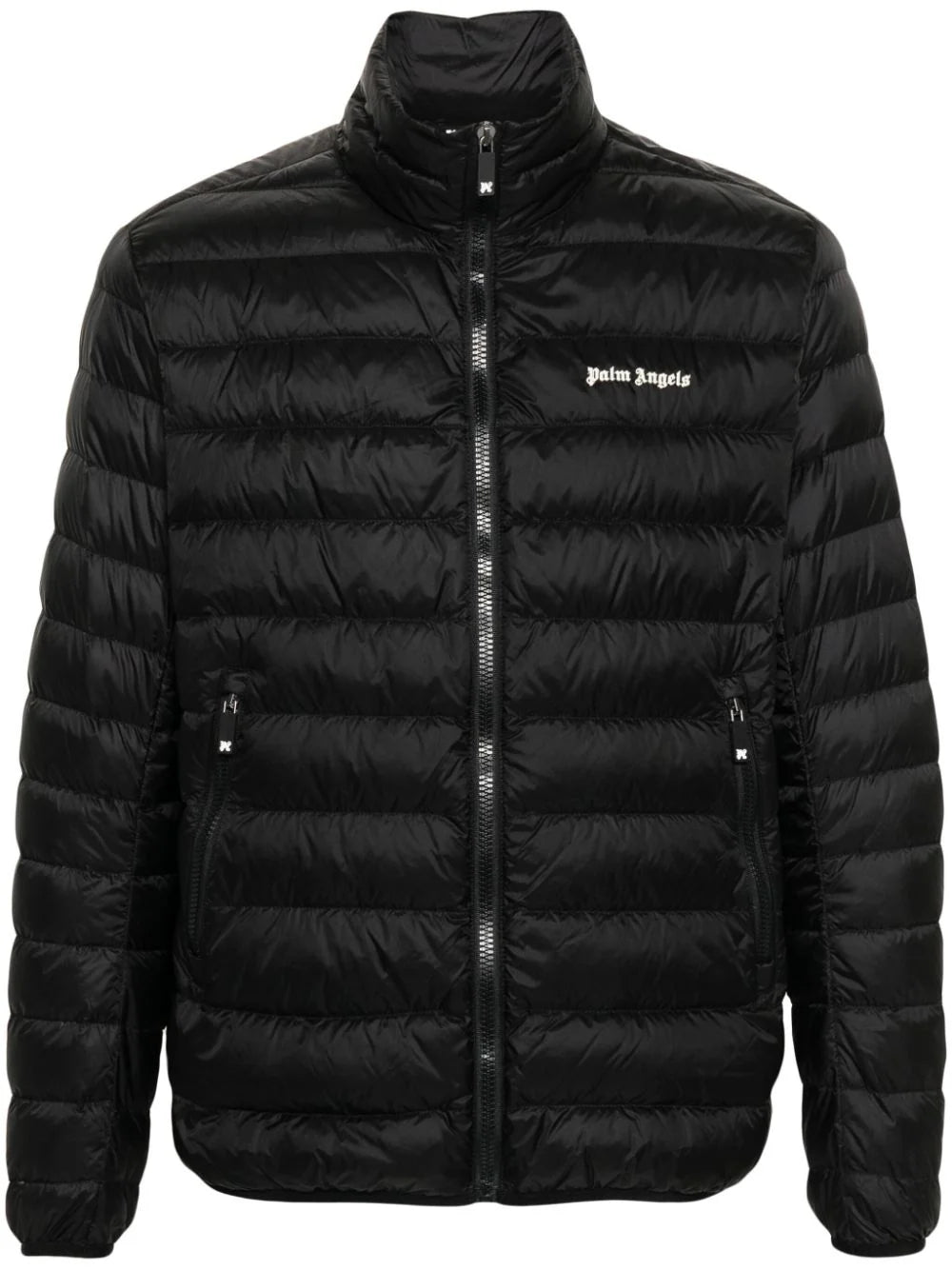 Checkered men jackets in a plaid pattern for a preppy appearanceLogo-Print Padded Jacket