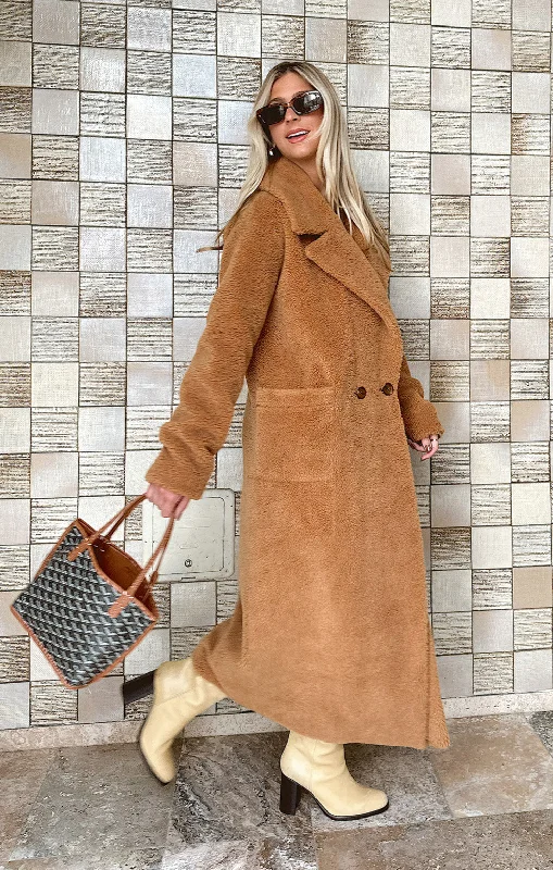 Tailored men jackets to pair with formal trousers for business meetingsMelrose Teddy Jacket ~ Camel Faux Sherpa Tailored men jackets to pair with formal trousers for business meetingsMelrose Teddy Jacket ~ Camel Faux Sherpa