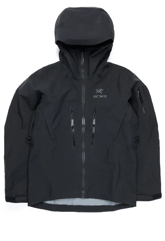 Checkered men jackets in a plaid pattern for a preppy appearanceArc'teryx Men's Alpha SV GORE-TEX Pro Jacket - Black Checkered men jackets in a plaid pattern for a preppy appearanceArc'teryx Men's Alpha SV GORE-TEX Pro Jacket - Black