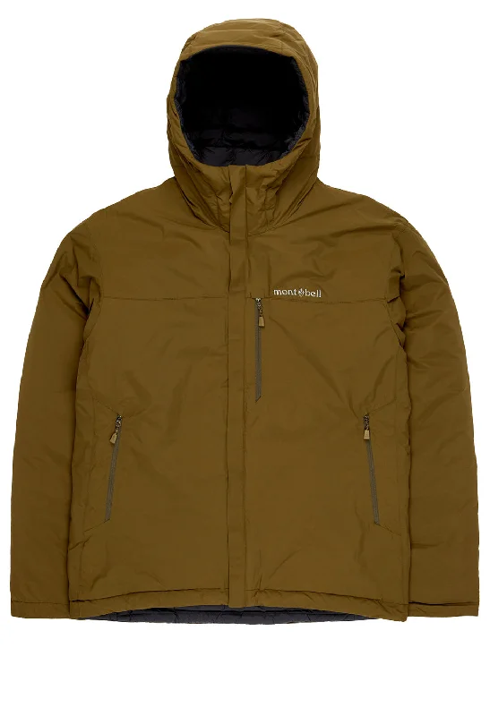 Men jackets with a hidden interior pocket for secure storageMontbell Men's Colorado Parka - Khaki Men jackets with a hidden interior pocket for secure storageMontbell Men's Colorado Parka - Khaki