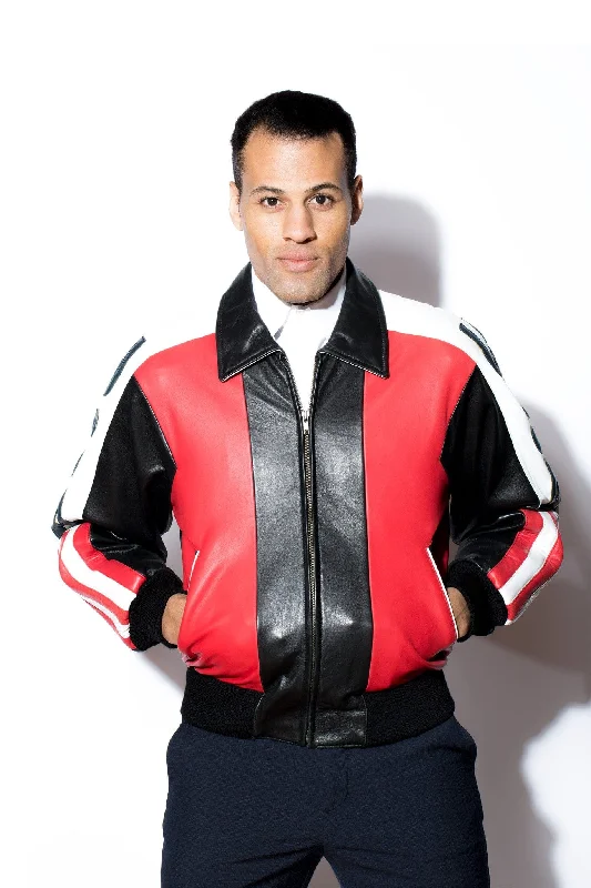 Stretch - fabric men jackets for unrestricted movement during workoutsMen's Vintage North Beach Leather USA Jacket Stretch - fabric men jackets for unrestricted movement during workoutsMen's Vintage North Beach Leather USA Jacket