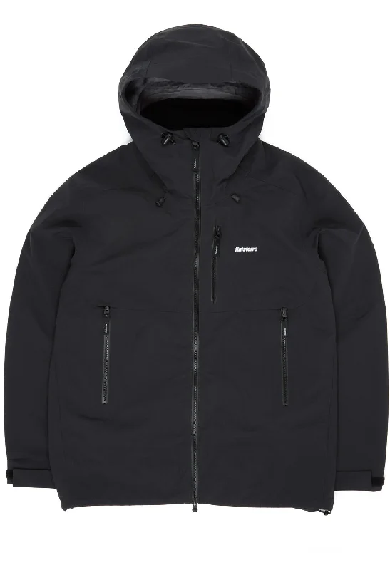 Lightweight men jackets made from recycled nylon for eco - friendly travelFinisterre Men's Stormbird Jacket - Black