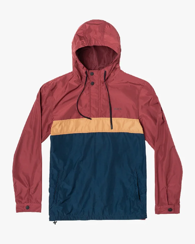 Tailored men jackets to pair with formal trousers for business meetingsMeyer Packable Anorak Jacket - Oxblood Red Tailored men jackets to pair with formal trousers for business meetingsMeyer Packable Anorak Jacket - Oxblood Red