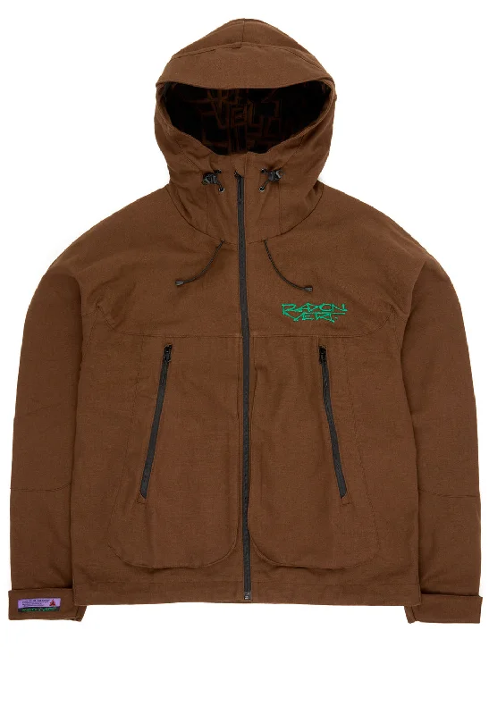 Windbreaker men jackets with UV protection for outdoor activitiesRAYON VERT Nautilus Jacket - Bark Brown Windbreaker men jackets with UV protection for outdoor activitiesRAYON VERT Nautilus Jacket - Bark Brown