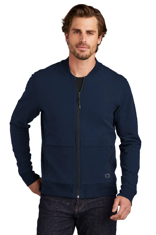 Denim men jackets with embroidered patches for a personalized touchOgio Mens Outstretch Full Zip Jacket - River Navy Blue Denim men jackets with embroidered patches for a personalized touchOgio Mens Outstretch Full Zip Jacket - River Navy Blue