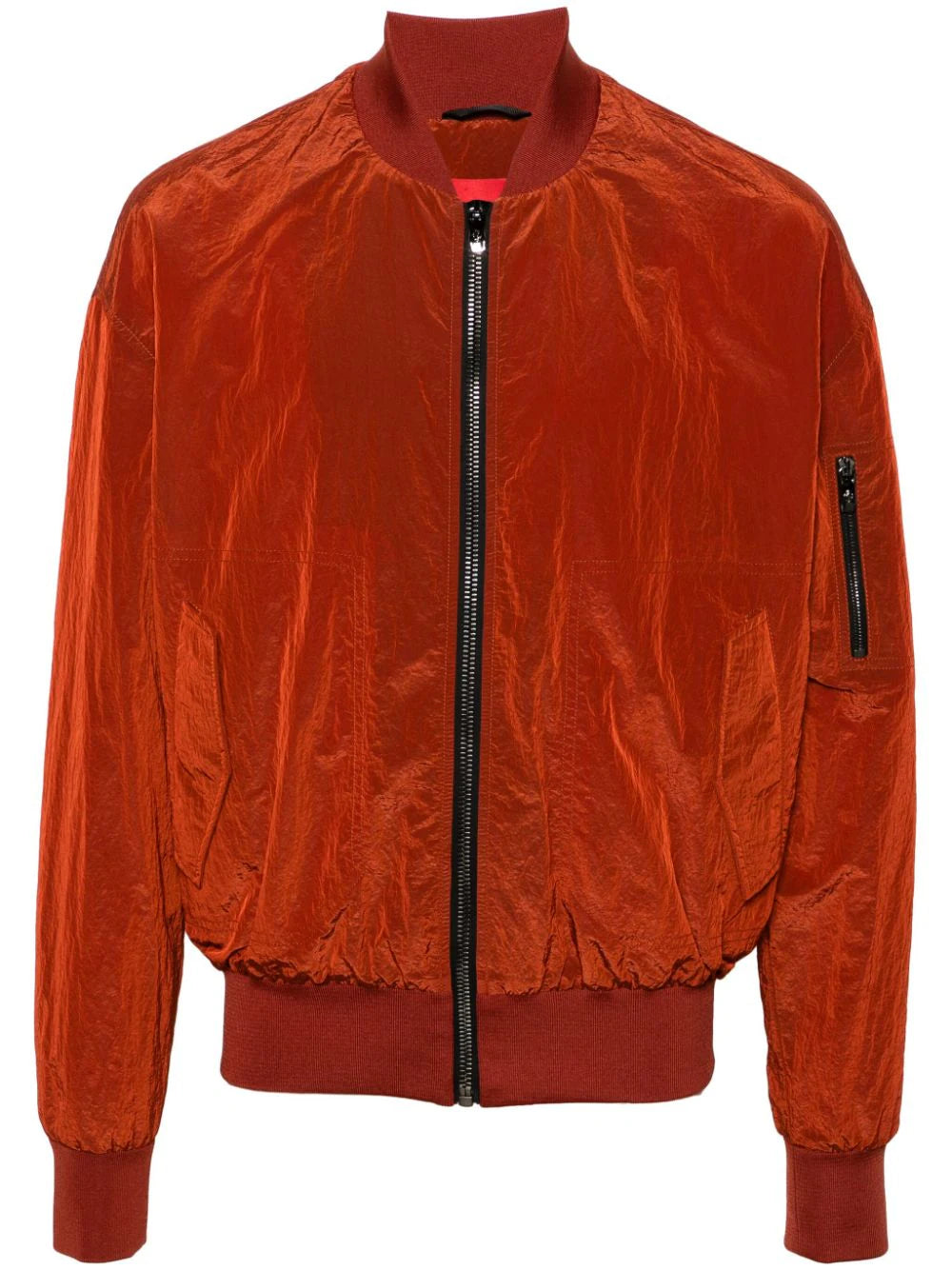 Plus - size men jackets with adjustable drawstrings for a comfortable fitReflective-Effect Zip-Up Bomber Jacket Plus - size men jackets with adjustable drawstrings for a comfortable fitReflective-Effect Zip-Up Bomber Jacket