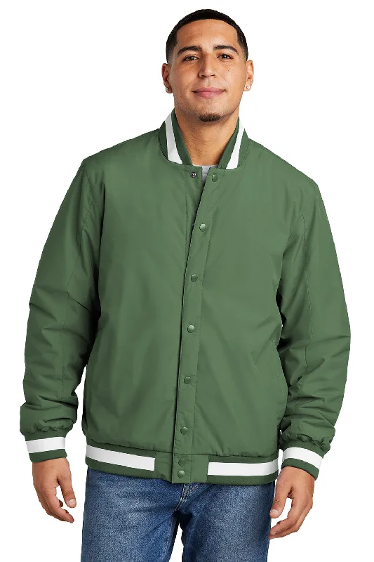 Corduroy men jackets in earthy tones for a rustic charmSport-Tek Mens Water Resistant Snap Down Varsity Jacket - Forest Green Corduroy men jackets in earthy tones for a rustic charmSport-Tek Mens Water Resistant Snap Down Varsity Jacket - Forest Green