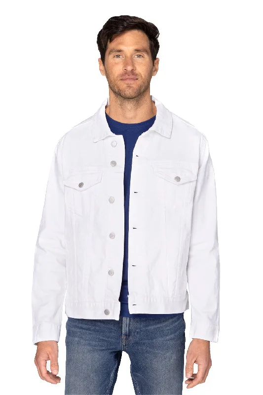 Down - filled men jackets in bright colors for winter fashionThreadfast Apparel Mens Button Down Denim Jacket - Off White Down - filled men jackets in bright colors for winter fashionThreadfast Apparel Mens Button Down Denim Jacket - Off White