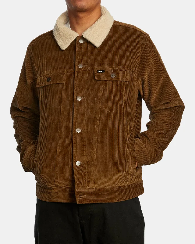Denim men jackets with embroidered patches for a personalized touchWaylon Corduroy Trucker Jacket - Bombay Brown Denim men jackets with embroidered patches for a personalized touchWaylon Corduroy Trucker Jacket - Bombay Brown