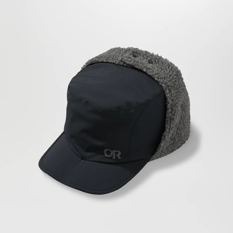 Waterproof men jackets with taped seams for heavy rain protectionWhitefish Hat