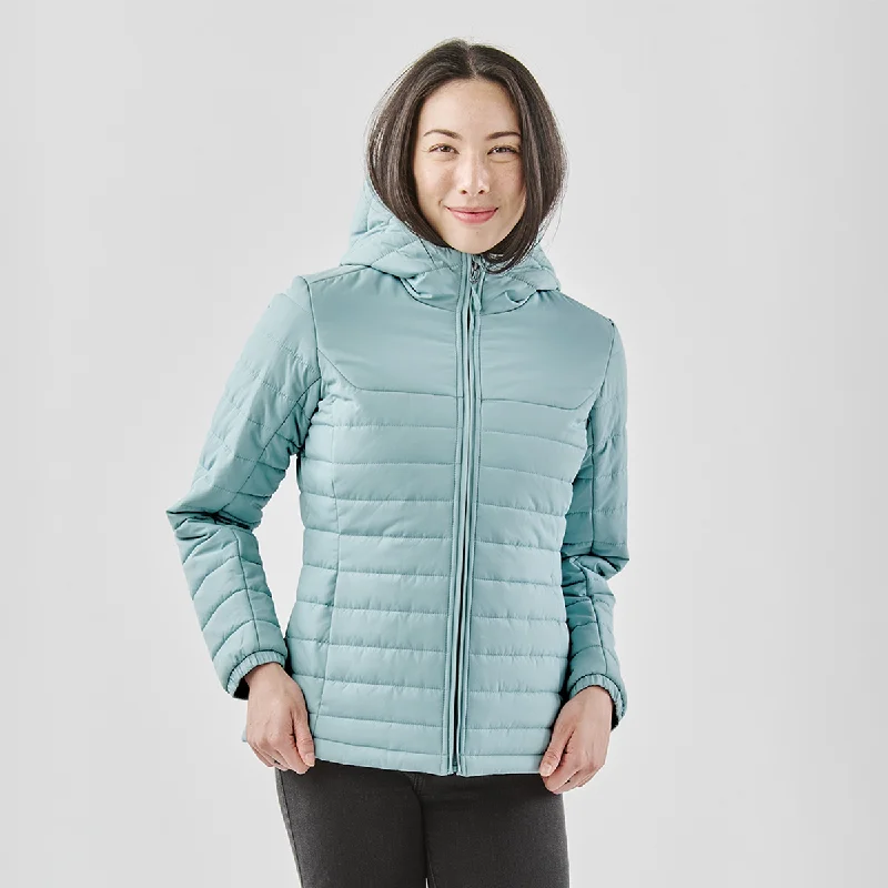Waterproof men jackets with taped seams for heavy rain protectionWomen's Nautilus Quilted Hoody - QXH-1W Waterproof men jackets with taped seams for heavy rain protectionWomen's Nautilus Quilted Hoody - QXH-1W