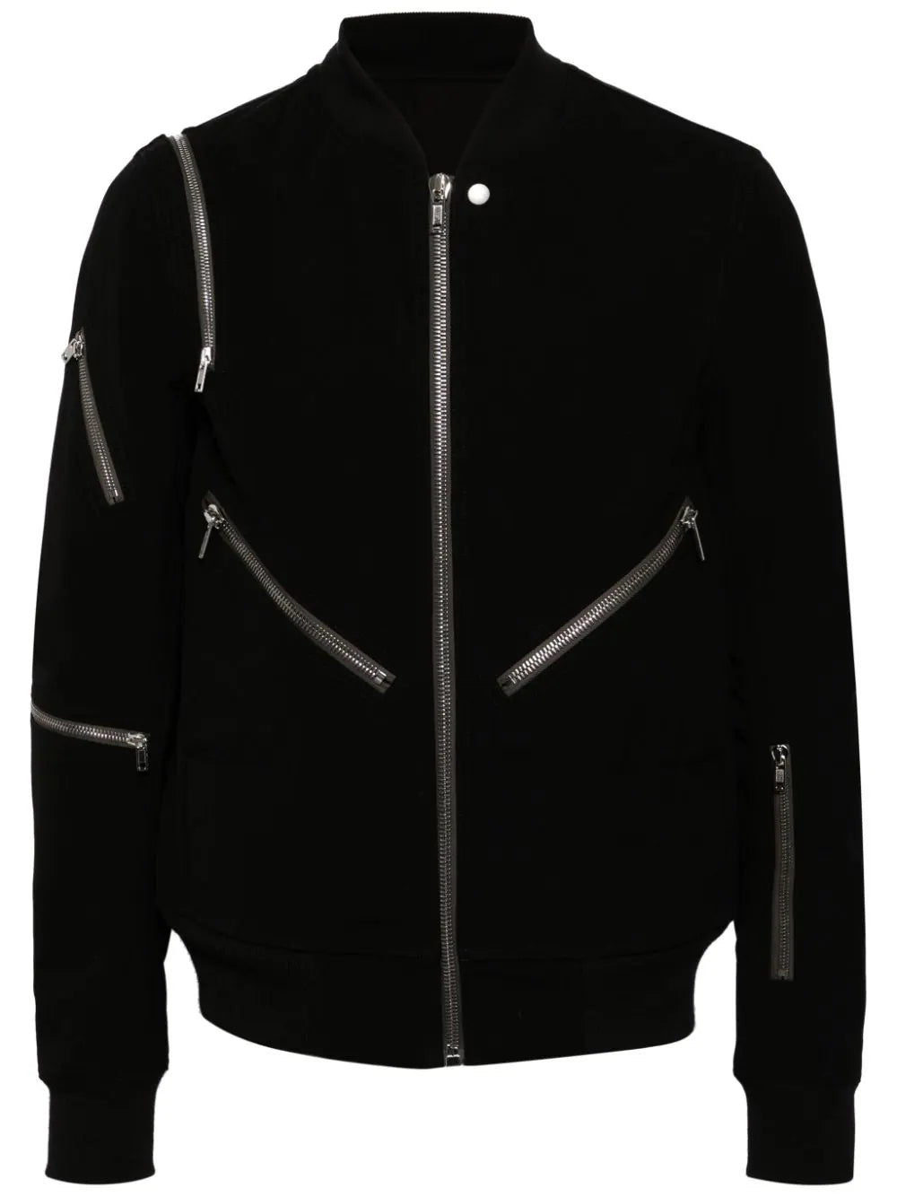 Lightweight men jackets made from recycled nylon for eco - friendly travelZip-Detalining Bomber Jacket