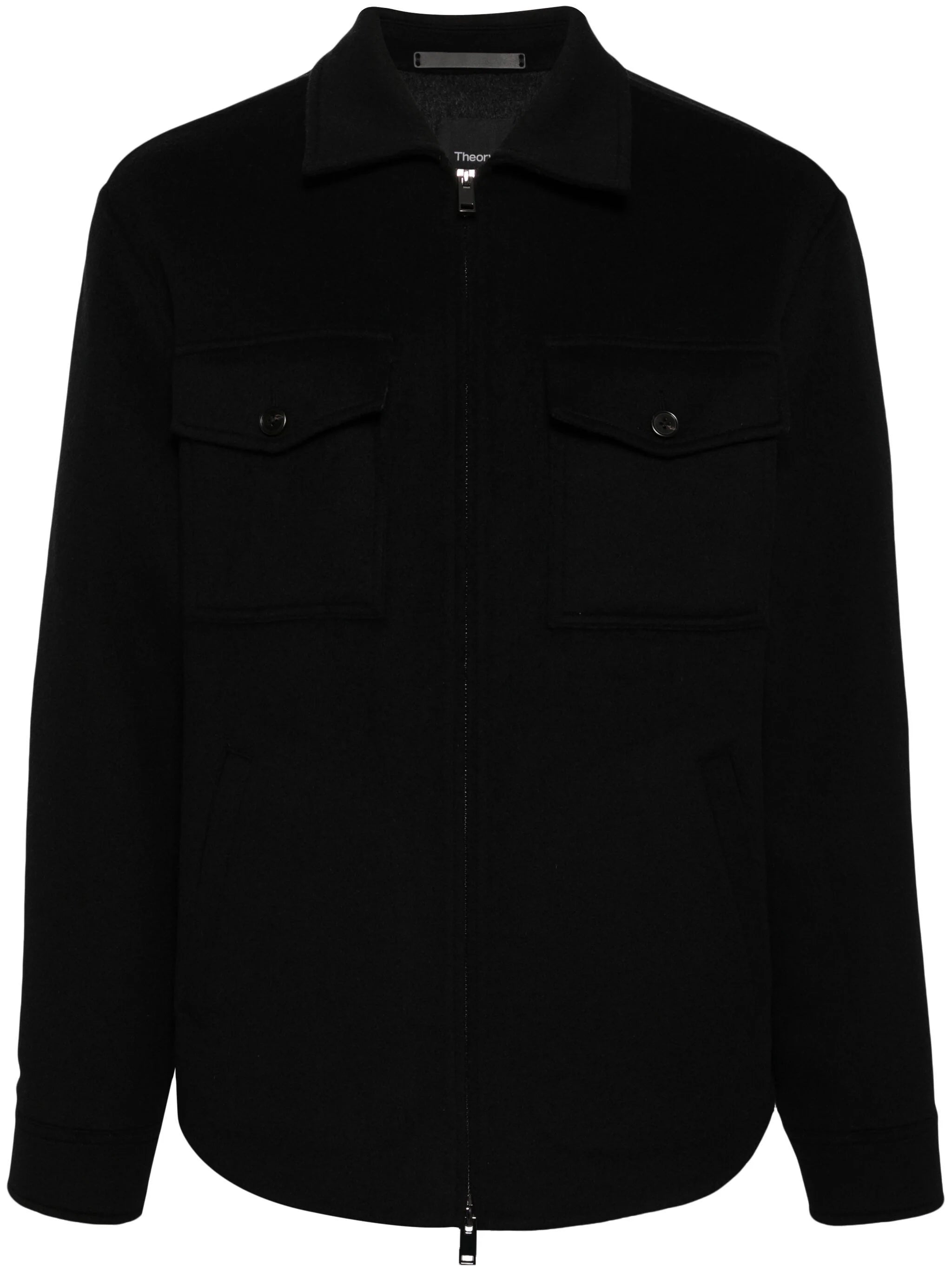Fleece - lined men jackets for cold - weather commutingZip-Up Felted Shirt Jacket