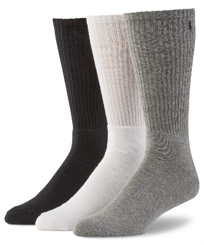 Men's budget - friendly basic polo shirts in multiple colorsPolo Ralph Lauren Athletic Crew Socks (3-Pack) Men's budget - friendly basic polo shirts in multiple colorsPolo Ralph Lauren Athletic Crew Socks (3-Pack)