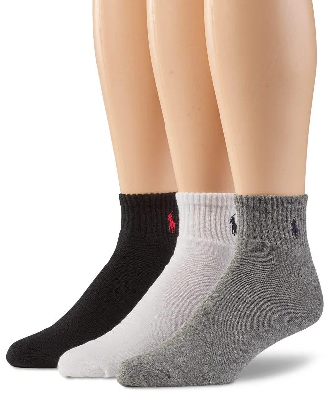 Men's UV - protected polo shirts for outdoor gardeningPolo Ralph Lauren Quarter Top Athletic Socks (3-Pack) Men's UV - protected polo shirts for outdoor gardeningPolo Ralph Lauren Quarter Top Athletic Socks (3-Pack)
