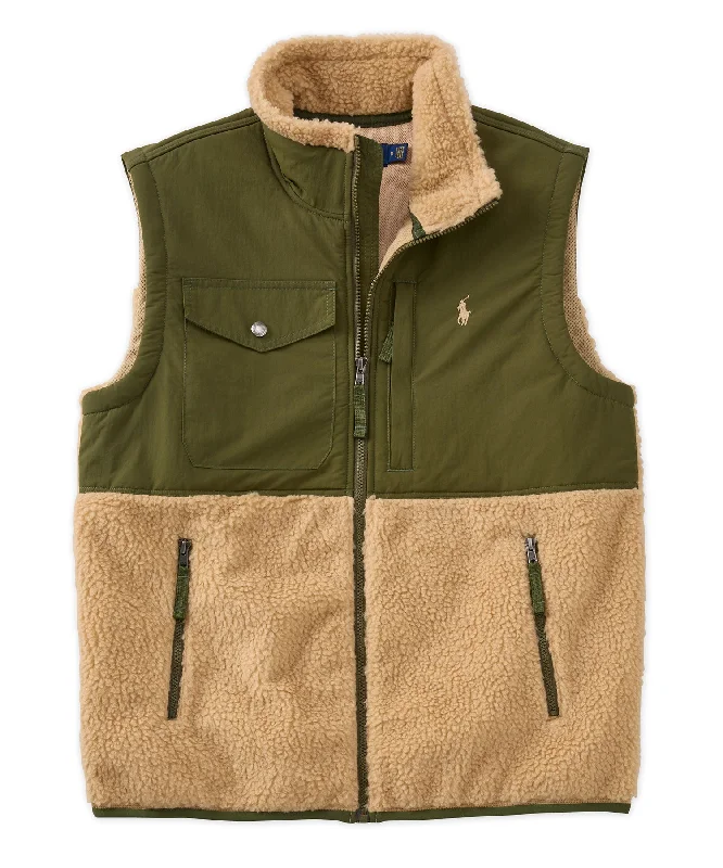 Men's ribbed cuffs and hem polo shirts for a textured lookPolo Ralph Lauren High Pile Vest Men's ribbed cuffs and hem polo shirts for a textured lookPolo Ralph Lauren High Pile Vest