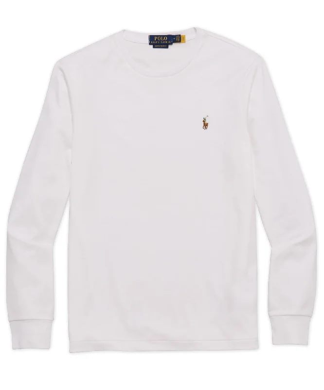 Men's color - block polo shirts with a bold fashion statementPolo Ralph Lauren Long Sleeve Soft Touch T-Shirt Men's color - block polo shirts with a bold fashion statementPolo Ralph Lauren Long Sleeve Soft Touch T-Shirt