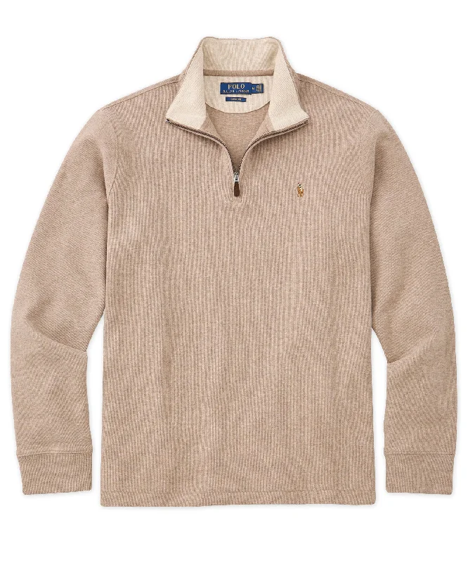 Men's antimicrobial polo shirts for odor - free daily wearPolo Ralph Lauren Estate Rib Half-Zip
