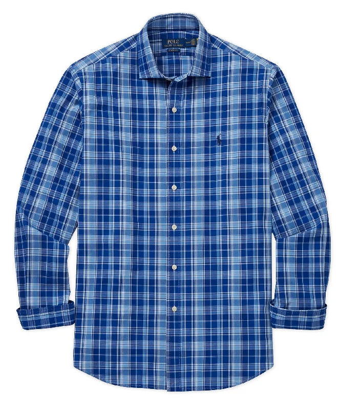 Men's ribbed cuffs and hem polo shirts for a textured lookPolo Ralph Lauren Long Sleeve Poplin Button Down Collar Sport Shirt Men's ribbed cuffs and hem polo shirts for a textured lookPolo Ralph Lauren Long Sleeve Poplin Button Down Collar Sport Shirt