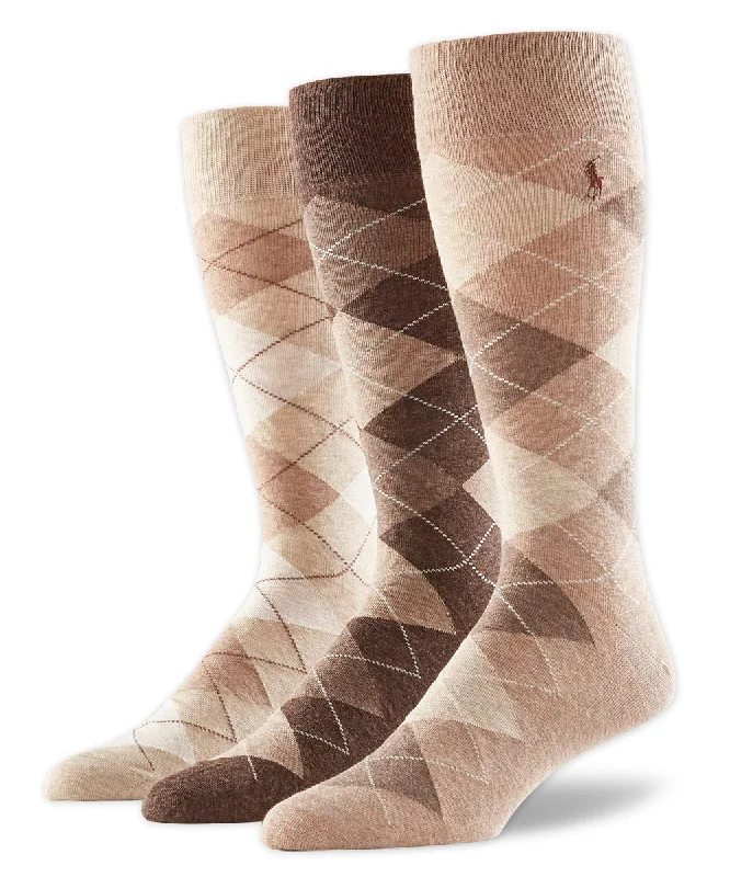 Men's vintage - inspired retro polo shirts with unique patternsPolo Ralph Lauren Assorted Khaki Color Argyle Socks (3-Pack) Men's vintage - inspired retro polo shirts with unique patternsPolo Ralph Lauren Assorted Khaki Color Argyle Socks (3-Pack)