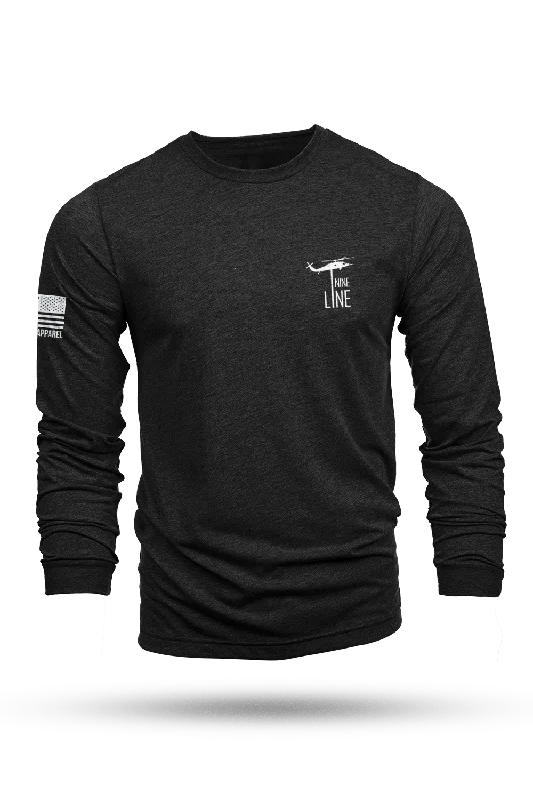 Men's smart - casual checkered t - shirts for semi - formal occasionsDropline Logo - Long-Sleeve T-Shirt Men's smart - casual checkered t - shirts for semi - formal occasionsDropline Logo - Long-Sleeve T-Shirt